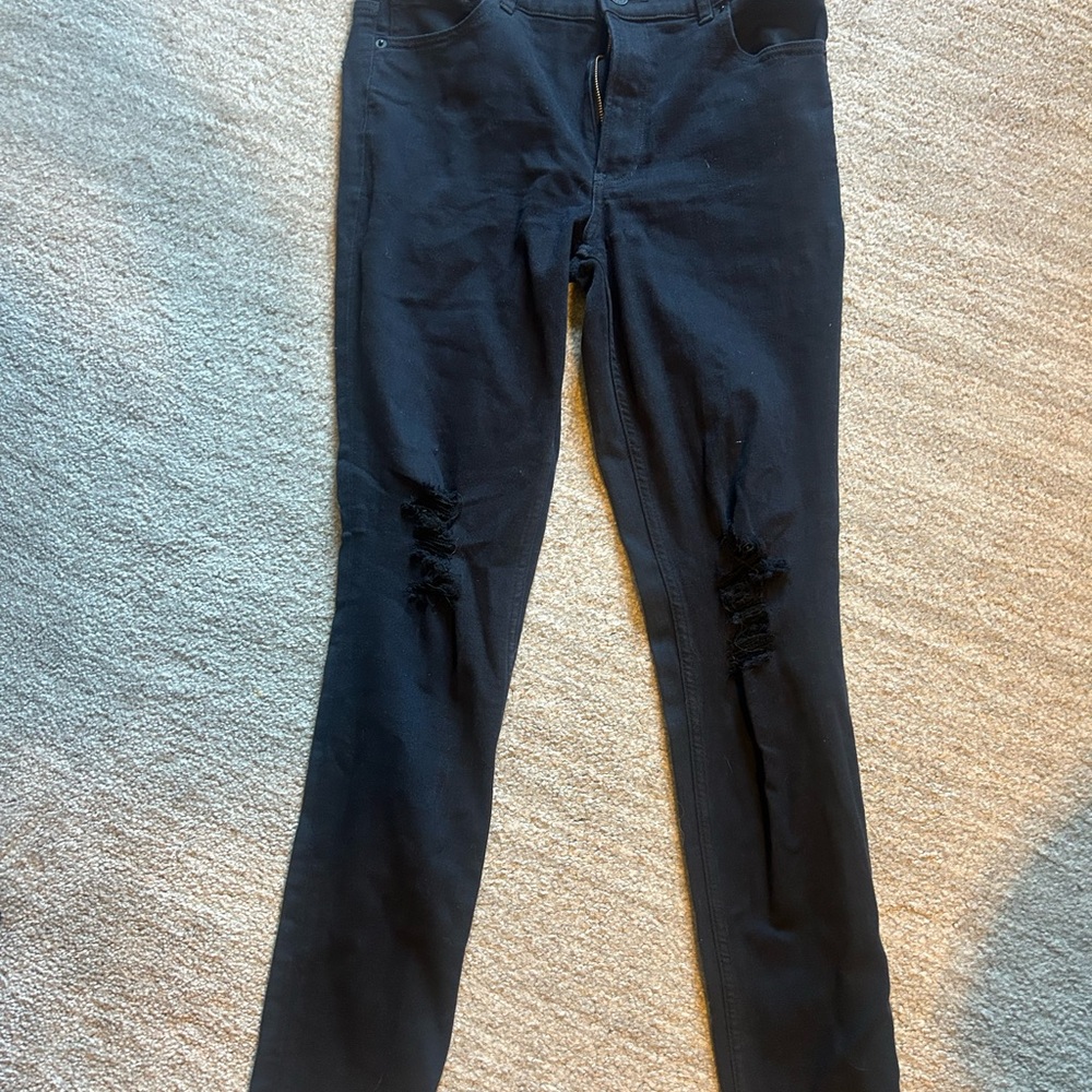 Express Black Denim Jeans